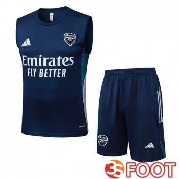 Gilet Foot Arsenal + Shorts Bleu Royal 2025/2026