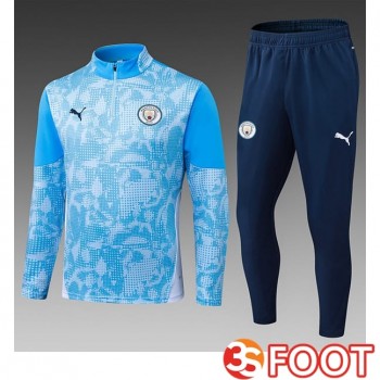 Ensemble Survetement De Foot Manchester City Enfant Bleu 2025/2026
