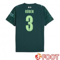 Maillot De Foot Manchester City (Ruben Dias 3) Quatrieme Vert 2025/2026