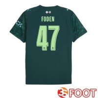 Maillot De Foot Manchester City (Phil Foden 47) Quatrieme Vert 2025/2026