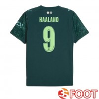 Maillot De Foot Manchester City (Erling Haaland 9) Quatrieme Vert 2025/2026 Maillot De Foot Manchester City (Erling Haaland 9) Quatrieme Vert 2025/2026