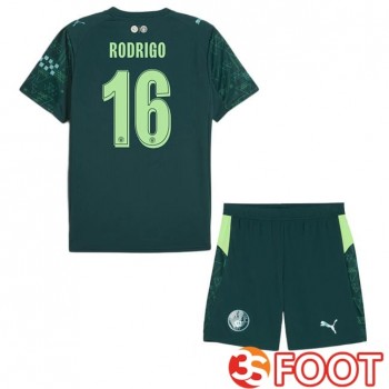 Maillot De Foot Manchester City (Rodrigo 16) Enfant Quatrieme Vert 2025/2026