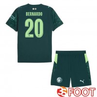 Maillot De Foot Manchester City (Bernardo Silva 20) Enfant Quatrieme Vert 2025/2026