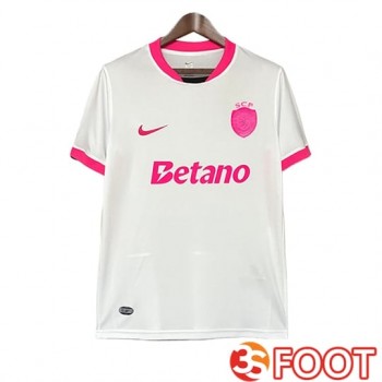 Maillot De Foot Sporting SCP Special Edition Blanc/Rose 2025/2026