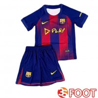 Maillot De Foot FC Barcelone Enfant Domicile PLAY Bleu Rouge 2025/2026