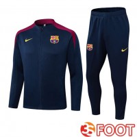 Ensemble Survetement De Foot - Veste FC Barcelone Bleu Royal 2025/2026