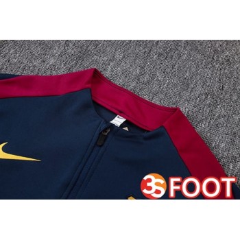 Ensemble Survetement De Foot - Veste FC Barcelone Bleu Royal 2025/2026