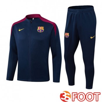 Ensemble Survetement De Foot - Veste FC Barcelone Bleu Royal 2025/2026