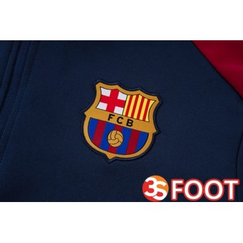 Ensemble Survetement De Foot - Veste FC Barcelone Bleu Royal 2025/2026