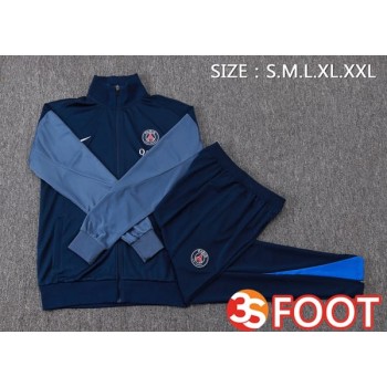 Ensemble Survetement De Foot - Veste Paris PSG Bleu Royal 2025/2026