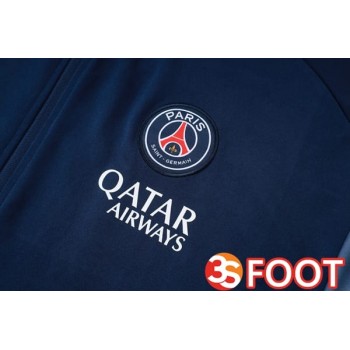 Ensemble Survetement De Foot - Veste Paris PSG Bleu Royal 2025/2026