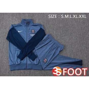 Ensemble Survetement De Foot - Veste Paris PSG Bleu Royal 2025/2026