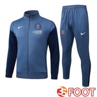 Ensemble Survetement De Foot - Veste Paris PSG Bleu Royal 2025/2026