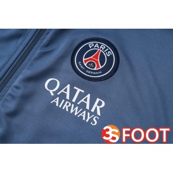 Ensemble Survetement De Foot - Veste Paris PSG Bleu Royal 2025/2026
