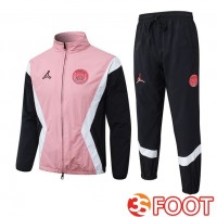 Ensemble Survetement De Foot - Veste Jordan Paris PSG Rose 2025/2026