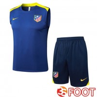 Gilet Foot Atletico Madrid + Shorts Bleu Royal 2025/2026