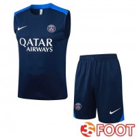 Gilet Foot Paris PSG + Shorts Bleu Royal 2025/2026