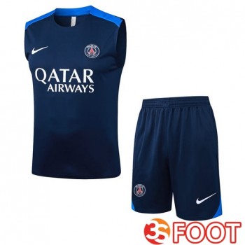 Gilet Foot Paris PSG + Shorts Bleu Royal 2025/2026