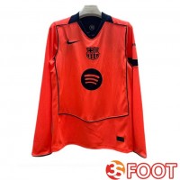 Maillot De Foot FC Barcelone Third Manche Longue Orange 2025/2026