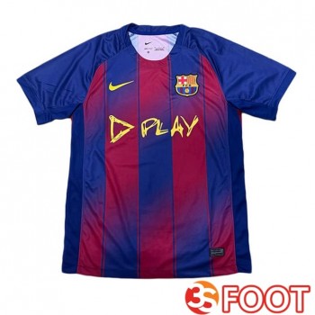 Maillot De Foot FC Barcelone Domicile PLAY Bleu Rouge 2025/2026