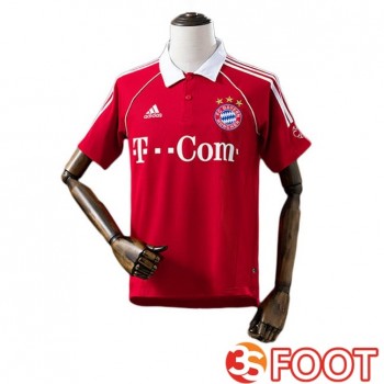 Maillot De Foot Bayern Munich Retro Domicile Rouge 2006-2007