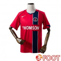 Maillot De Foot Paris PSG Retro Exterieur Rouge 2004-2005