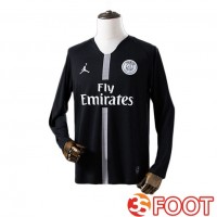 Maillot De Foot Paris PSG Retro Third Manche Longue Noir 2018-2019
