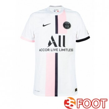 Maillot De Foot Paris PSG Retro Exterieur Blanc 2021-2022