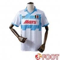 Maillot De Foot SSC Naples Retro Exterieur Blanc 1990-1991