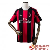 Maillot De Foot AC Milan Retro Domicile Rouge Noir 2010-2011