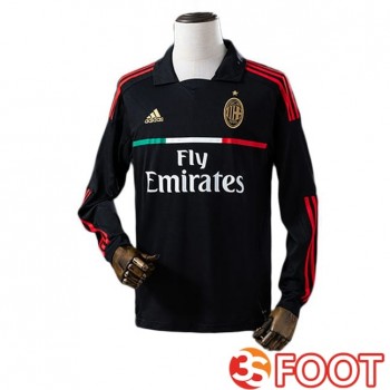 Maillot De Foot AC Milan Retro Third Manche Longue Noir 2011-2012