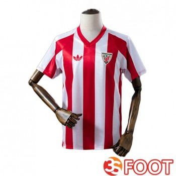 Maillot De Foot Athletic Club Retro Domicile Rouge Blanc 1986-1987
