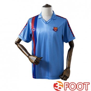 Maillot De Foot FC Barcelone Retro Exterieur Bleu 1987-1991