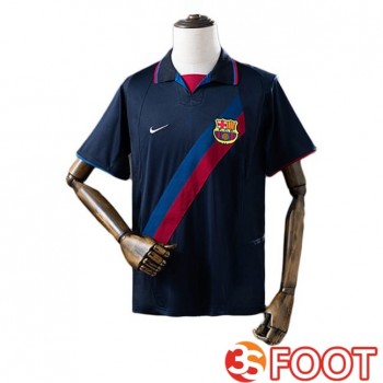 Maillot De Foot FC Barcelone Retro Exterieur Bleu Royal 2002-2003