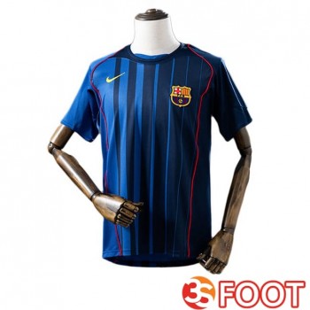 Maillot De Foot FC Barcelone Retro Exterieur Bleu 2004-2005