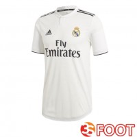 Maillot De Foot Real Madrid Retro Domicile Blanc 2018-2019