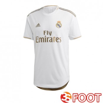 Maillot De Foot Real Madrid Retro Domicile Blanc 2019-2020