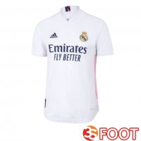 Maillot De Foot Real Madrid Retro Domicile Blanc 2020-2021