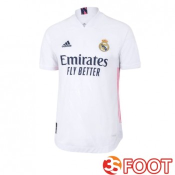 Maillot De Foot Real Madrid Retro Domicile Blanc 2020-2021