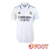Maillot De Foot Real Madrid Retro Domicile Blanc 2022-2023