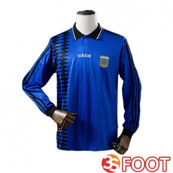 Maillot De Foot Argentine Retro Exterieur Bleu 1994