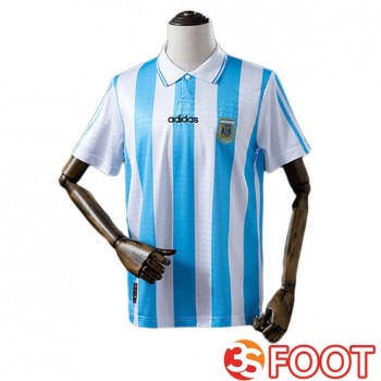 Maillot De Foot Argentine Retro Domicile Bleu Blanc 1994