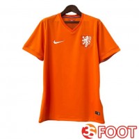 Maillot De Foot Pays-Bas Retro Domicile Orange 2014