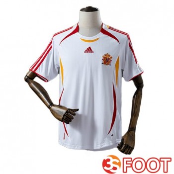Maillot De Foot Espagne Retro Exterieur Blanc 2006
