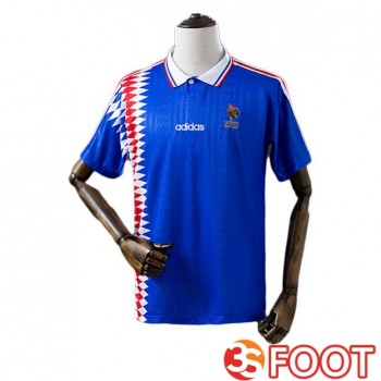 Maillot De Foot France Retro Domicile Bleu 1994