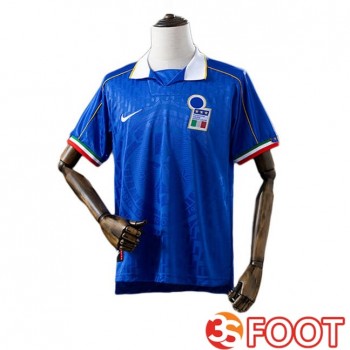 Maillot De Foot Italie Retro Domicile Bleu 1995