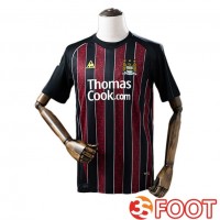 Maillot De Foot Manchester City Retro Exterieur Noir Marron 2008-2009 Maillot De Foot Manchester City Retro Exterieur Noir Marron 2008-2009