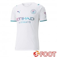 Maillot De Foot Manchester City Retro Exterieur Blanc 2021-2022 Maillot De Foot Manchester City Retro Exterieur Blanc 2021-2022
