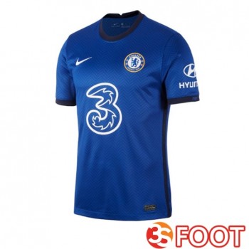 Maillot De Foot FC Chelsea Retro Domicile Bleu 2020-2021