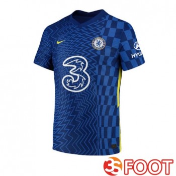 Maillot De Foot FC Chelsea Retro Domicile Bleu 2021-2022